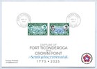 Fort Ticonderoga   Crown Point 250 Semiquin Cinderella Faux Postage Stamps