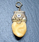 Antique 14k   Real Elks Tooth Elks Lodge Bpoe 283 6 96g Pendant Fob H339