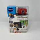 Vtech Kidizoom Creator Cam Red   Green Screen  missing Tripod 