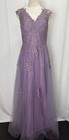 Tulle Lace Appliques Prom Evening Birthday Party Dress Size 4 Evening Gown