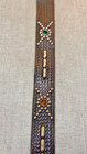 Vtg Mens Jeweled Studded Rockabilly Hot Rod Western Biker Leather Belt Sz 38