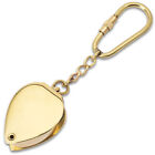 Pocket Map Magnifier Jewelers Loupe Brass Magnifying Glass Jewelry W  Carabiner