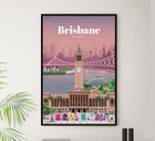 Australia - Brisbane - Vintage Travel Poster