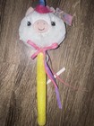 Cuddle Barn Glitz Unicorn Singing Plush Stuffed Animal Wand White Pink Yellow