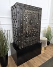 18th Century Wrought Iron Italian Antique Hobnail Safe Strong Box Iron Chest