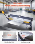 Vevor 50 In Box And Pan Brake 0-135   16 Ga Sheet Metal Bending Brake Bender 16