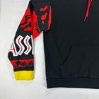 Jurassic Park Graphic Hoodie Mens Black Red Green Dinosaur Print Dumbgood Size L