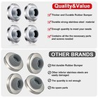 Concave Wall Door Stopper Door Bumper Stainless Steel Wall Protector Door Stops