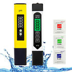 2pcs Digital Lcd Ph Meter Pen  tds Ec Water Purity Ppm Temperature Tester Tool