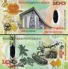 Papua New Guinea 6 Pcs Unc Set  2 5 10 20 50 100 Kina 1981 2008