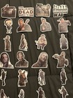10 Pcs Random  2x2    The Walking Dead Inspired Stickers Vinyl Matte Waterproof