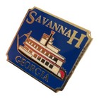 Savannah Georgia Riverboat Souvenir Travel Pin Aa14