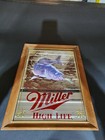 Rare Miller High Life Beer Sign First Addition Sportsman Series Walleye Mirror