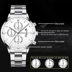 Men s Geneva Quartz Date Sport Stainless Steel Watch Brand New Free Shipping