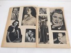 Vintage 40 s Hollywood Movie Stars Scrapbook 35 Pages Full Of Famous Stars