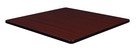 Regency 42in Square Laminate Table Top- Mahogany mocha Walnut