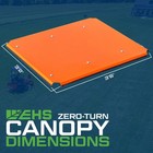 Zero-turn Mower Canopy With Cooling Fan   Led Lights   Orange  