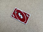 Red Reverse draw 4 Card Credit Card Smart Sticker Skin Decal - Debit Card Wrap