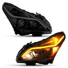 Black Smoke Headlights W  Led Sequential Signal Drl For Infiniti G37 Sedan 10-13