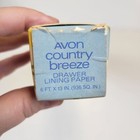 Vintage Avon Country Breeze Drawer Lining Paper 6 Ft  X 13 In  Floral Pattern
