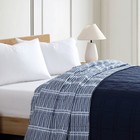 Member s Mark Oversized Down Alternative Reversible Blanket  94  X 106   indigo 