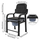 250kg 551lbs Heavy Duty Bedside Commode Seniors Adults Elderly Toilet Chair Sale