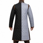 Medieval Gambeson Jacket Black Grey Padded Armor Coat Quilted Knight Tunic Larp 
