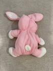 1986 Fisher Price Puffalumps 13  Pink Bunny Rabbit  Easter Vintage Plush