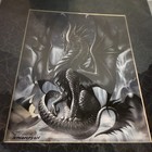 Ruth Thompson  obsidian  Dragon Fantasy Art Print 2003 Tarnished Images  Inc 
