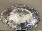 Vtg 1990 Arthur Court Aluminum Oval Grape Serving Tray Dish-signed 13 x 9   