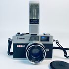 Vtg Canon Canonet Giii Ql17 Bundle W Original Box Manual Case Canolite D Flash