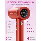 Red High Speed  Ionic Hairdryer  Fast Drying Low Noise  Compact  va4
