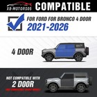 Side Steps Running Boards For 2021-2026 Ford Bronco 4doors W  Rock Rails 500lbs