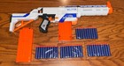 Nerf N-strike Elite Retaliator Blaster Dart Gun With Two 12rd Magazines 40 Darts