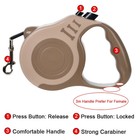 5m Dog Leash Strong Nylon Puppy Lead For Small Medium Large Dogs Cats Automatic