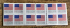 Book Of  20  Usps Forever Stamps - Us Flag - Discolored - See Description