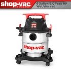 Shop-vac   6 Gallon Wet dry Vacuum  5 0 Peak Hp  Stainless Steel Tank