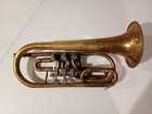 Vintage Russian soviet Rotary Valve Brass Finish Trumpet Coronet