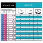 Scubapro Go Sport Scuba Fin For Scuba Diving  Snorkeling And Swimming  W bungee