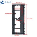 4000lb Heavy-duty W Receiver Hitch   Spear Sleeves Skid Steer Pallet Fork Frame