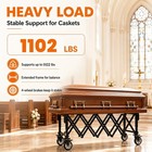Church Truck Mortuary Casket Stand Vintage Casket Cart Coffin Cart Casket Ornate