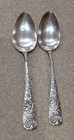 J e  Caldwell   Co  Sterling Scrap   X2 Of Sterling Serving Spoons Mono 110 563g