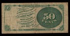 Us 50c Stanton Fractional Currency Note 4th Issue  ce 