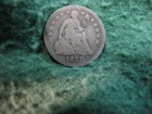 1857  U s  Seated Liberty Silver Half Dime    Nice 5 Cents Coin