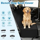 Pet Dog Car Rear Seat Cover Leather Waterproof Sedan Suv Truck Back Seat Protect
