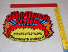 Vintage Plymouth Rapid Transit System 11 3 4  Metal Car Truck Gasoline Oil Sign 