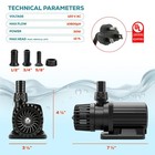 1060 Gph Amphibious Eco Marine Wave Water Sump Pump Fountain Aquarium Pond 47w
