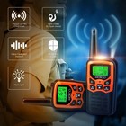 Long Range 100 Mile Walkie Talkie Two Way Radio Charge Headset Waterproof 2 Pack