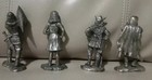 Lot Of 4 Vintage 80s Selandia Designs Pewter Viking Figure  4 
