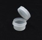 Cosmetic Hinge Jars Empty Plastic Beauty Sample Container 3 Ml Natural  100 5003